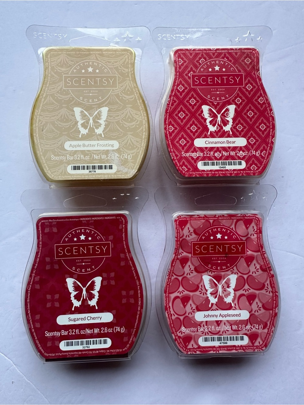 Lot Of 4 New Authentic Scentsy Scent Wax Bars **See Description For Scents**